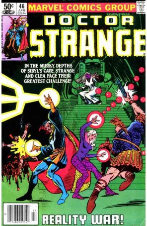 Doctor Strange (2nd Series) 46 (Newsstand) published by Marvel with cover art by Frank Miller