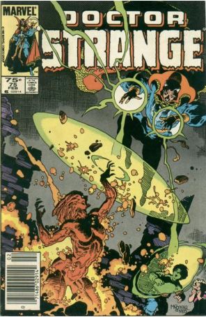Doctor Strange (2nd Series) 75 (Newsstand) published by Marvel with cover art by Mike Mignola