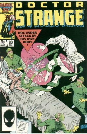 Doctor Strange (2nd Series) 80 published by Marvel with cover art by Rik Levins