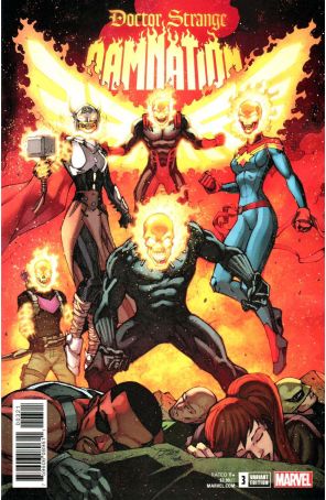 Doctor Strange: Damnation 3C published by Marvel with cover art by Ron Lim