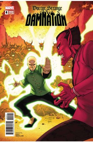 Doctor Strange: Damnation 4A published by Marvel with cover art by Ron Lim