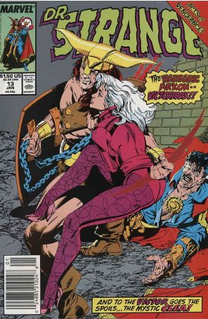Doctor Strange: Sorcerer Supreme 13 (Newsstand) published by Marvel with cover art by Butch Guice