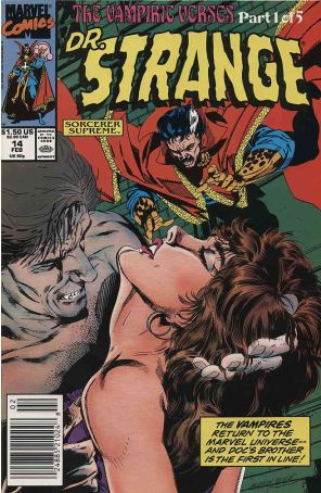 Doctor Strange: Sorcerer Supreme 14 (Newsstand) published by Marvel with cover art by Butch Guice