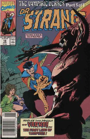 Doctor Strange: Sorcerer Supreme 18 (Newsstand) published by Marvel with cover art by Butch Guice