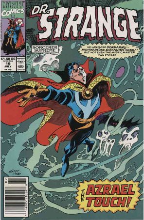 Doctor Strange: Sorcerer Supreme 19 (Newsstand) published by Marvel with cover art by Gene Colan