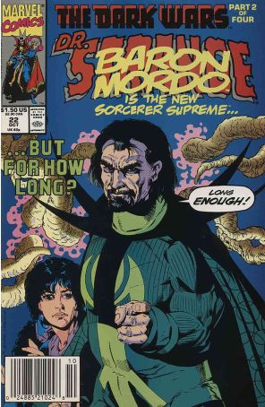 Doctor Strange: Sorcerer Supreme 22 (Newsstand) published by Marvel with cover art by Butch Guice
