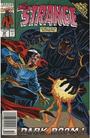 Doctor Strange: Sorcerer Supreme 34 (Newsstand) published by Marvel with cover art by Dan Lawlis