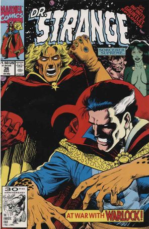 Doctor Strange: Sorcerer Supreme 36 published by Marvel with cover art by Dan Lawlis
