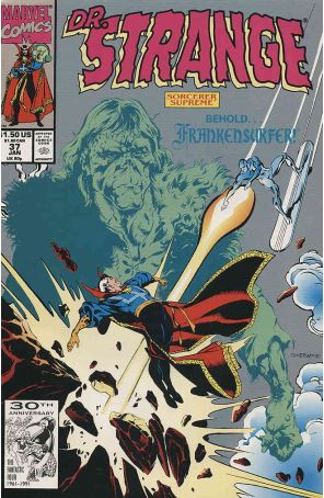 Doctor Strange: Sorcerer Supreme 37 published by Marvel with cover art by Geof Isherwood