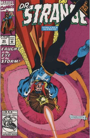Doctor Strange: Sorcerer Supreme 43 published by Marvel with cover art by Geof Isherwood