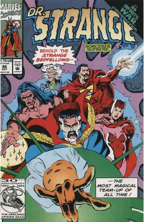 Doctor Strange: Sorcerer Supreme 46 published by Marvel with cover art by Geof Isherwood
