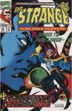 Doctor Strange: Sorcerer Supreme 54 published by Marvel with cover art by Geof Isherwood