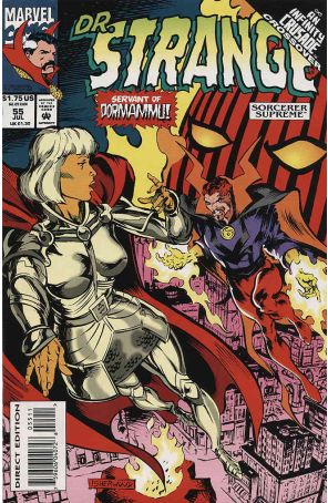 Doctor Strange: Sorcerer Supreme 55 published by Marvel with cover art by Geof Isherwood