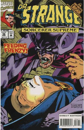 Doctor Strange: Sorcerer Supreme 56 published by Marvel with cover art by Geof Isherwood
