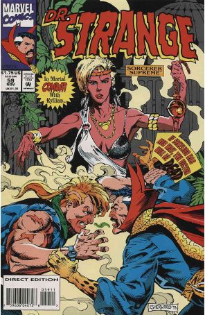 Doctor Strange: Sorcerer Supreme 59 published by Marvel with cover art by Geof Isherwood
