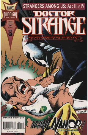 Doctor Strange: Sorcerer Supreme 65 (with card) published by Marvel with cover art by Mark Buckingham