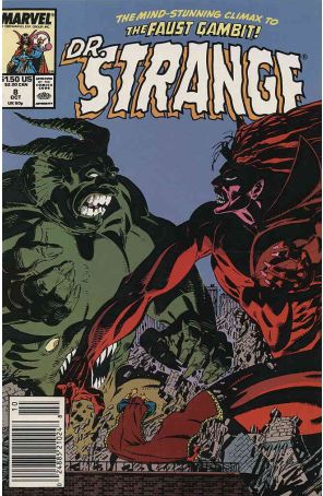 Doctor Strange: Sorcerer Supreme 8 (Newsstand) published by Marvel with cover art by Butch Guice
