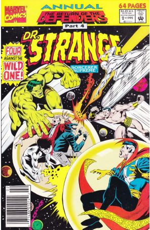 Doctor Strange: Sorcerer Supreme Annual 2 (Newsstand) published by Marvel with cover art by M.C. Wyman