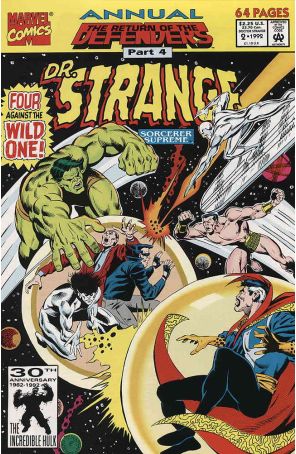 Doctor Strange: Sorcerer Supreme Annual 2 published by Marvel with cover art by M.C. Wyman