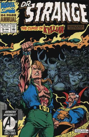 Doctor Strange: Sorcerer Supreme Annual 3 published by Marvel with cover art by Geof Isherwood