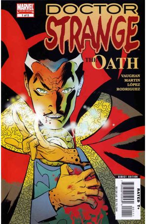 Doctor Strange: The Oath 1 published by Marvel with cover art by Marcos Martin