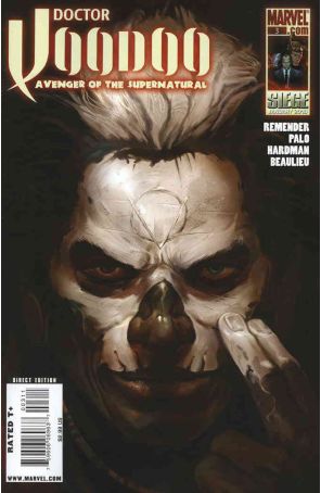 Doctor Voodoo: Avenger of the Supernatural 3 published by Marvel with cover art by Marko Djurdjevic
