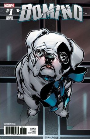 Domino (3rd Series) 1 (2nd) published by Marvel with cover art by Greg Land