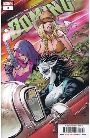 Domino (3rd Series) 3 published by Marvel with cover art by Greg Land
