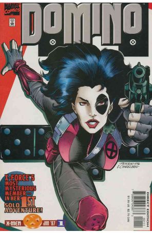 Domino 1 published by Marvel with cover art by David Perrin