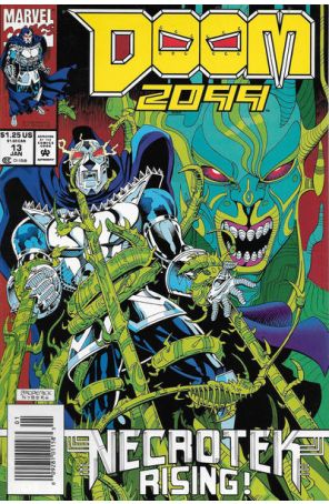 Doom 2099 13 (Newsstand) published by Marvel with cover art by Pat Broderick