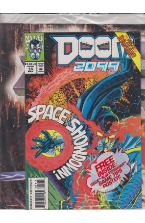 Doom 2099 18 (with poster) published by Marvel with cover art by Pat Broderick