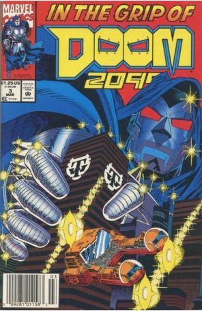 Doom 2099 3 (Newsstand) published by Marvel with cover art by Pat Broderick