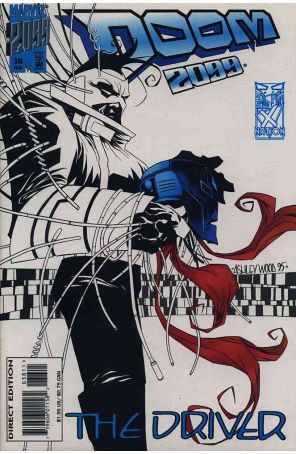 Doom 2099 38 published by Marvel with cover art by Ashley Wood