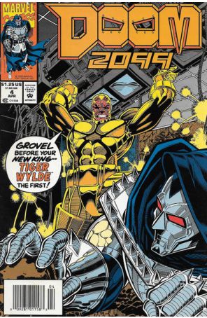 Doom 2099 4 (Newsstand) published by Marvel with cover art by Pat Broderick