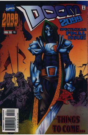 Doom 2099 44 published by Marvel with cover art by Jeff Lafferty
