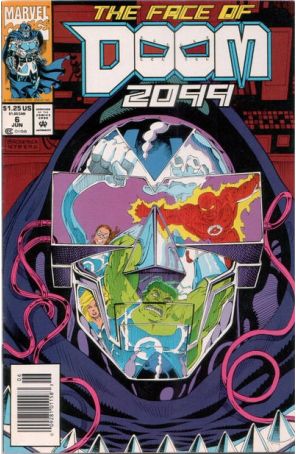 Doom 2099 6 (Newsstand) published by Marvel with cover art by Pat Broderick