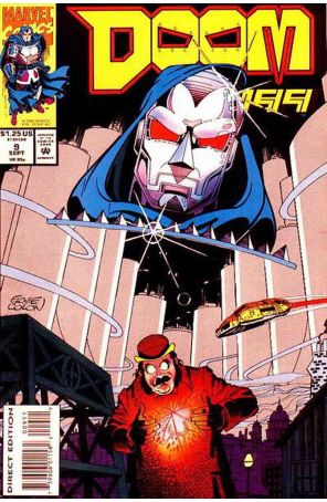 Doom 2099 9 published by Marvel with cover art by Ernie Colón