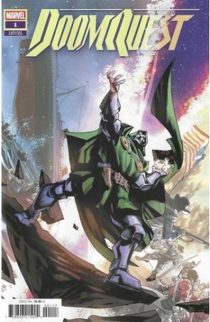Doomquest 1I published by Marvel with cover art by Pete Woods