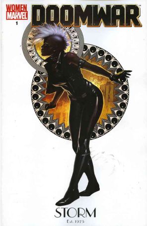 Doomwar 1A published by Marvel with cover art by Jelena Kevic-Djurdjevic