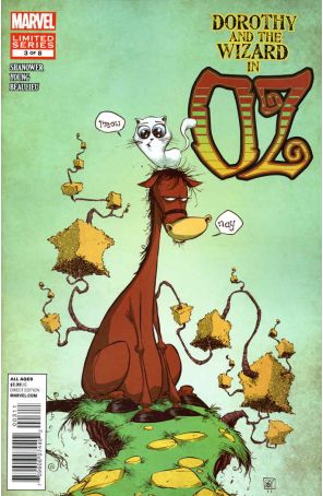 Dorothy And The Wizard In Oz 3 published by Marvel with cover art by Skottie Young