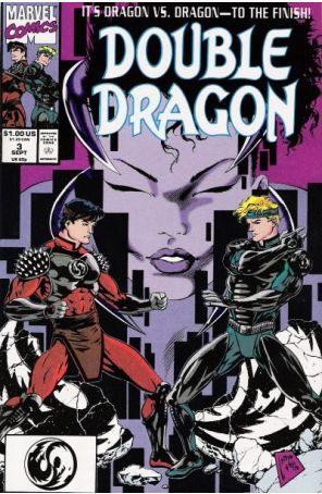 Double Dragon 3 published by Marvel with cover art by Steve Lightle