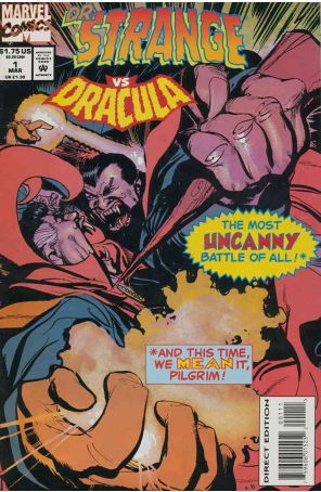 Dr. Strange Vs. Dracula 1 published by Marvel with cover art by Kyle Baker