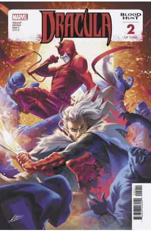 Dracula: Blood Hunt 2A published by Marvel with cover art by Mateus Manhanini