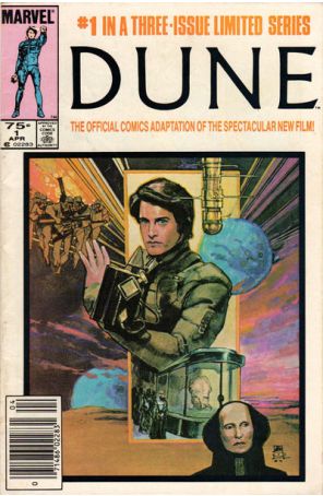 Dune 1 (Newsstand) published by Marvel with cover art by Bill Sienkiewicz