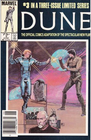 Dune 3 (Newsstand) published by Marvel with cover art by Bill Sienkiewicz