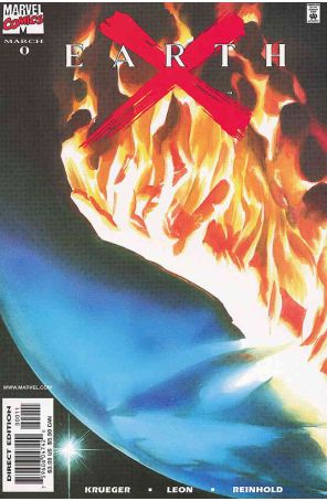 Earth X 0 published by Marvel with cover art by Alex Ross