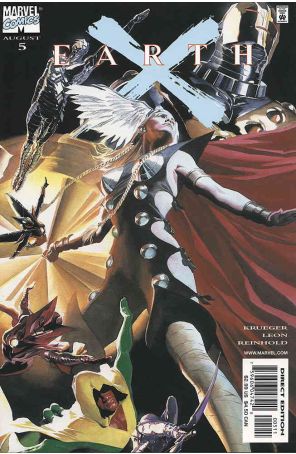 Earth X 5 published by Marvel with cover art by Alex Ross