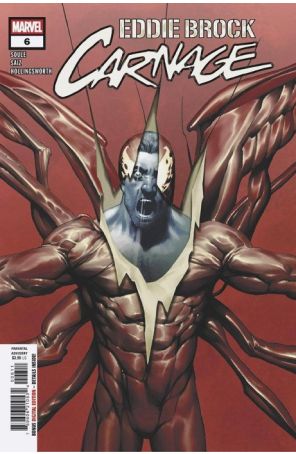 Eddie Brock: Carnage 6 published by Marvel with cover art by Jesus Saiz