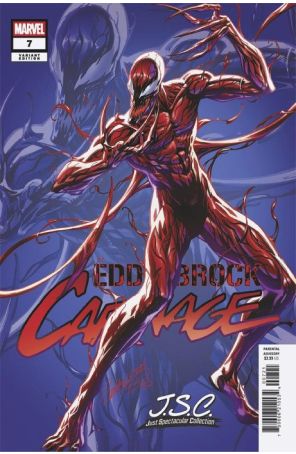 Eddie Brock: Carnage 7A published by Marvel with cover art by J. Scott Campbell
