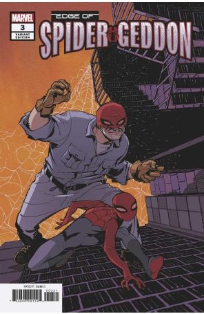 Edge of Spider-Geddon 3A published by Marvel with cover art by Cully Hamner